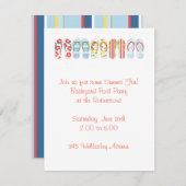 Invitation Fun Flip Flops (Devant / Derrière)