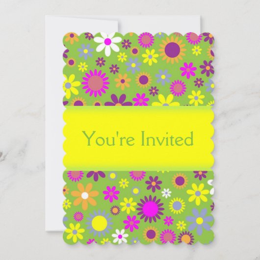 Invitation Fun Floral (Devant)