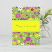 Invitation Fun Floral (Debout devant)