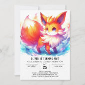 Invitation Fun Fox Anniversaire (Devant)