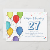 Invitation Fun Fun Anniversaire Fun Balloons Confetti (Devant)