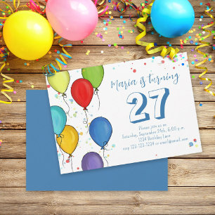 Invitation Fun Fun Anniversaire Fun Balloons Confetti