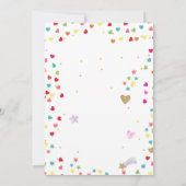 Invitation Fun Fun Girl Rainbow Birthday Party Pastel Confett (Dos)