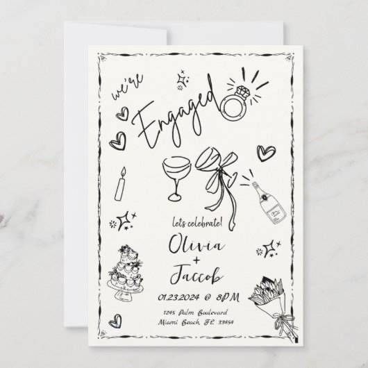 Invitation Fun Fun Hand Fun Fun Party (Devant)