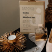 Invitation Fun & Funky Mongram Style Occidental Woodgrain