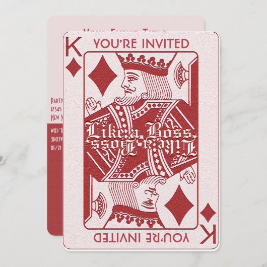 Invitation Fun Game Night Party (Devant / Derrière)