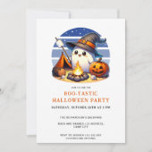 Invitation Fun Ghost Boo-Tastic Halloween Party (Devant)