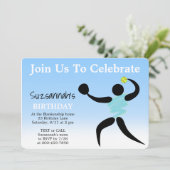 Invitation Fun Girls Softball Custom Birthday Party Invitatio (Debout devant)