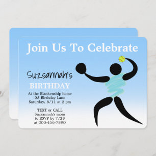 Invitation Fun Girls Softball Custom Birthday Party Invitatio