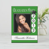 Invitation Fun Graduation Party Photo personnalisée (Debout devant)