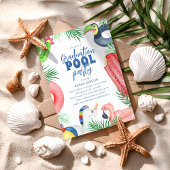 Invitation Fun Graduation Pool Party