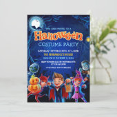 Invitation Fun Halloween Costume fête Anniversaire (Debout devant)