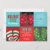 Invitation Fun Holiday Sock Exchange Party (Devant)