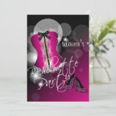 Invitation Fun Hot Pink (Debout devant)