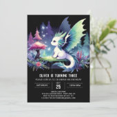 Invitation Fun Imaginaire Dragon Anniversaire (Debout devant)