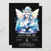 Invitation Fun Imaginaire Fairy Anniversaire (Devant / Derrière)