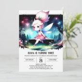 Invitation Fun Imaginaire Fairy Anniversaire (Debout devant)