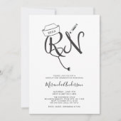 Invitation Fun infirmière de la RN célébration de la remise d (Devant)