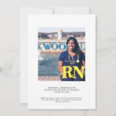 Invitation Fun infirmière de la RN célébration de la remise d (Dos)