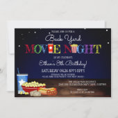 Invitation Fun Jardin Film Nuit Anniversaire (Devant)