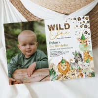 Fun Jungle Safari Wild One Party Animaux Anniversa