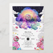 Invitation Fun Kids Candyland Anniversaire (Devant / Derrière)