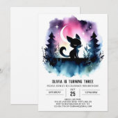 Invitation Fun Kids Chat Anniversaire (Devant / Derrière)