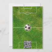 Invitation Fun Kids Football, Photo QR Code Anniversaire (Dos)