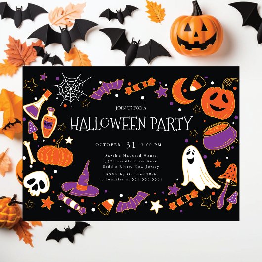Invitation Fun Kids Halloween