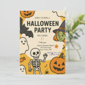 Invitation Fun Kids Halloween (Debout devant)