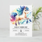 Invitation Fun Kids Horse Anniversaire (Debout devant)