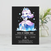 Invitation Fun Kids Princess Anniversaire (Debout devant)