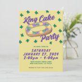 Invitation Fun King Cake Party (Debout devant)