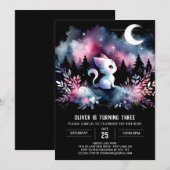 Invitation Fun Kitten Chat Anniversaire (Devant / Derrière)