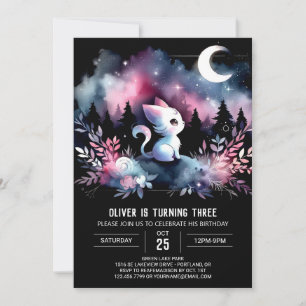 Invitation Fun Kitten Chat Anniversaire