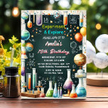 Invitation Fun Lab Kids Geek Nerd Mad Science 9e anniversaire<br><div class="desc">Faites preuve de curiosité et de plaisir avec notre "Fun Lab Kids Geek Nerd Mad Science 9th Birthday Invitation"! Parfait pour les jeunes passionnés de science, ce design dynamique et décalé présente des éléments ludiques qui préparent le terrain pour une soirée folle inoubliable sur le thème de la science. Excitez...</div>