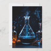 Invitation Fun Lab Kids Geek Nerd Mad Science 9e anniversaire (Dos)