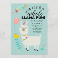 Fun Llama complet fête d'anniversaire