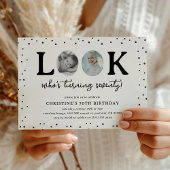 Invitation Fun Look's Who's 70' 2 x photo 70th Birthday