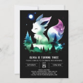 Invitation Fun Majestic Wolf Anniversaire (Devant)