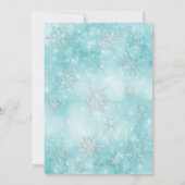 Invitation Fun Noël boules snowflèches fête de vacances (Dos)