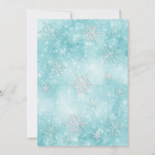 Invitation Fun Noël boules snowflèches fête de vacances (Dos)