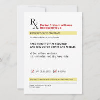 Fun Novelty Rx Prescription Doctor Retirement