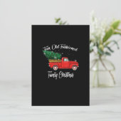 Invitation Fun Old Fashioned Family Christmas Tree Oldtimer R (Debout devant)