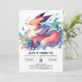 Invitation Fun Online Fox Anniversaire (Debout devant)