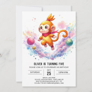 Invitation Fun Online Monkey Anniversaire