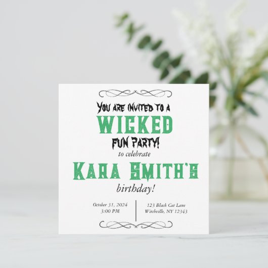 Invitation Fun Party (Debout devant)