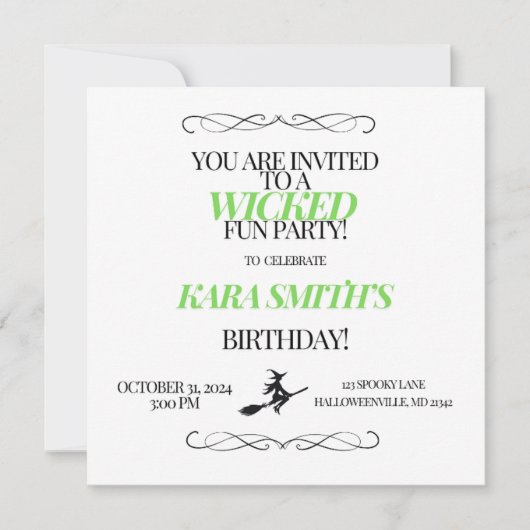 Invitation Fun Party (Devant)