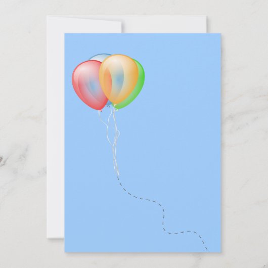 Invitation Fun Penguin fête d'anniversaire (Dos)