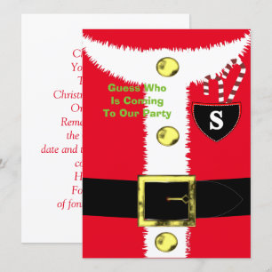 Invitation Fun Père Noël personnalisé